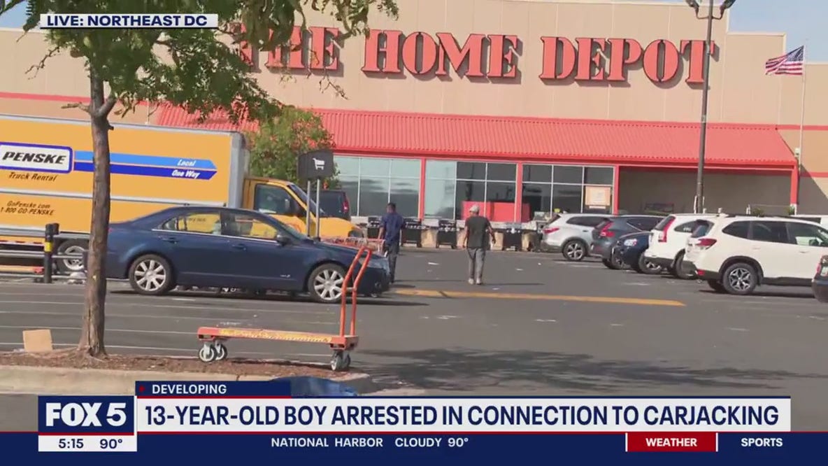 Teen arrested in connection with carjacking outside DC Home Depot
